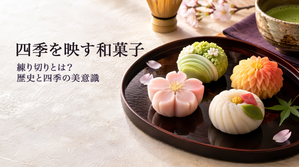 日本の和菓子・練りきり。和を極めるなら和ごころの美